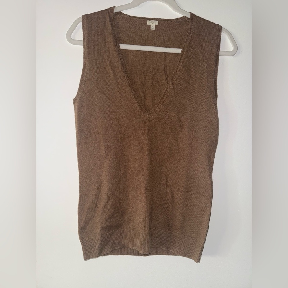 J. Crew Tan Sleeveless Top